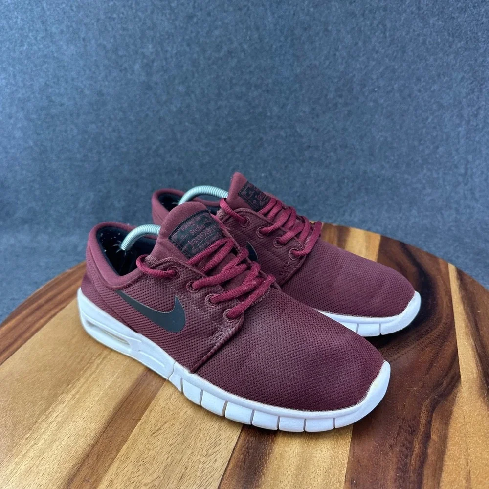 Nike SB Stefan Janoski Max Burgundy Kids 6.5Y Womens 8 905217-601